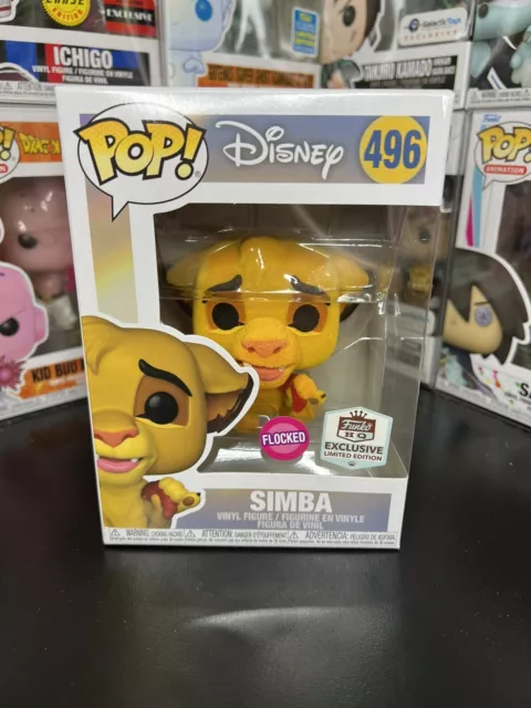 Funko Pop Simba #496 Disney Lion King Funko HQ Flocked Exclusive In Hand