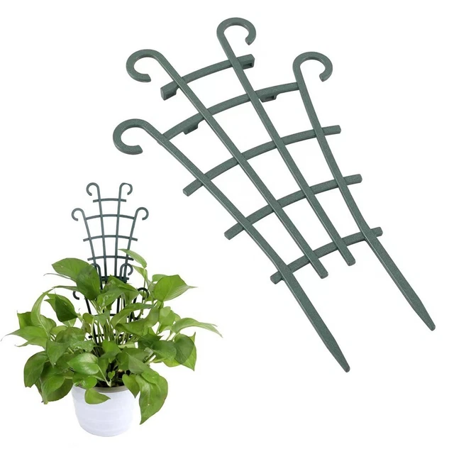 2Pcs Garten Pflanze Unterstützung Kunststoff Spalier Blumen Reben Klettern Stand 3