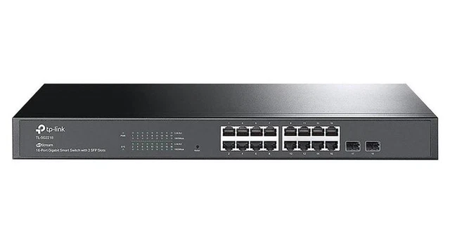 Commutateur Réseau Gigabit PoE+ 16 Ports Non Géré - 250W Total - 2 Ports Uplink - VLAN Intégré - Montage Rack 19"