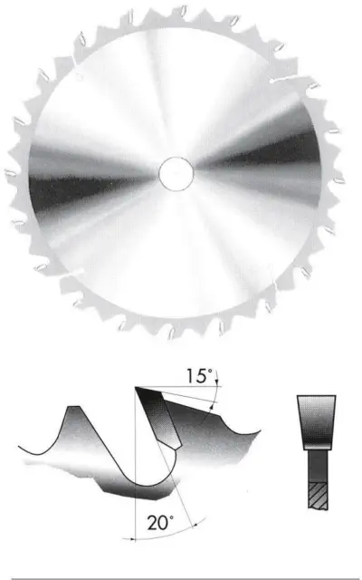 Holzkraft Hartmetall-Kreissägeblatt grobe Schnittgüte KSB-W 505/40 HM Sägeblatt