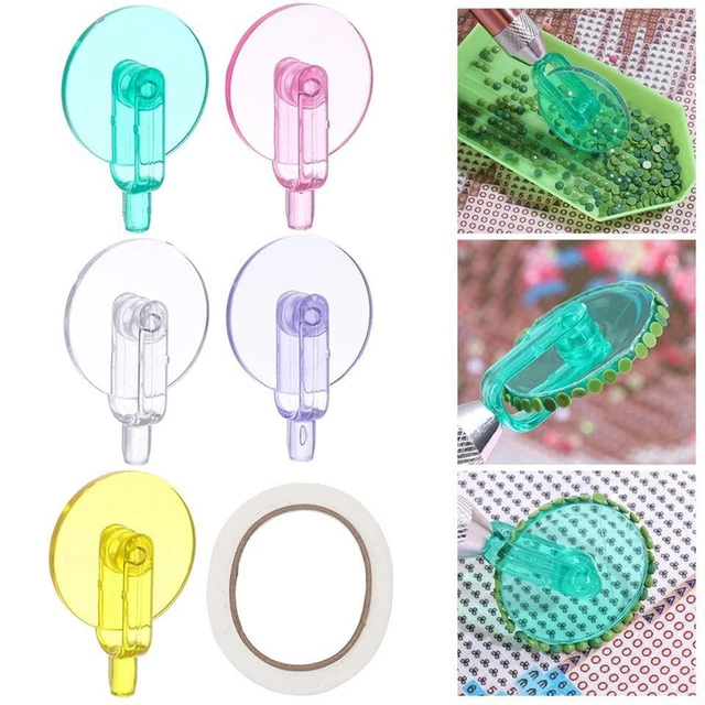 5Pcs Diamond Painting Wheel Tools with Groove,New Type of Gem Art Pen,Accessorie
