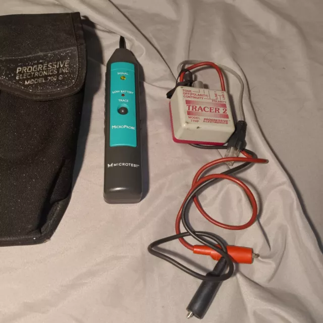Microtest microprobe and Tracer 2 model 77HP by progressive electronics & case