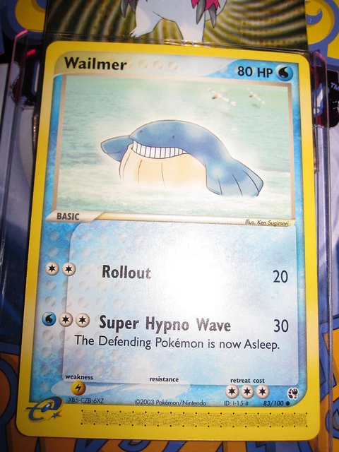Pokemon Mint (◕‿◕✿) Ex Sandstorm English Wailmer 83/100 Com 1St Edition (2003)