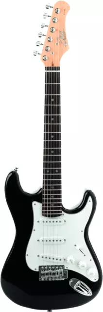 Guitare Electrique 3/4 Type Strat Noire Eko S100Blk
