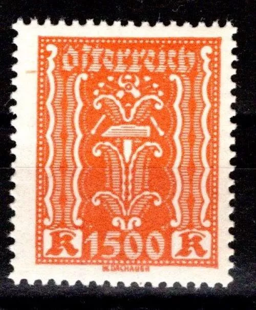 Österreich 1922: 1500 K (ANK 393) postfrisch (ANK 20 €)