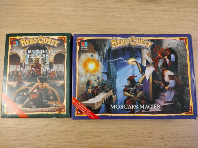 Hero Quest - Die Rückkehr des Hexers und Morcars Magier Verpackung 1990/1991