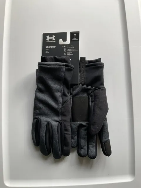 Under Armour Women's UA Storm Running Gloves Black Large NWT