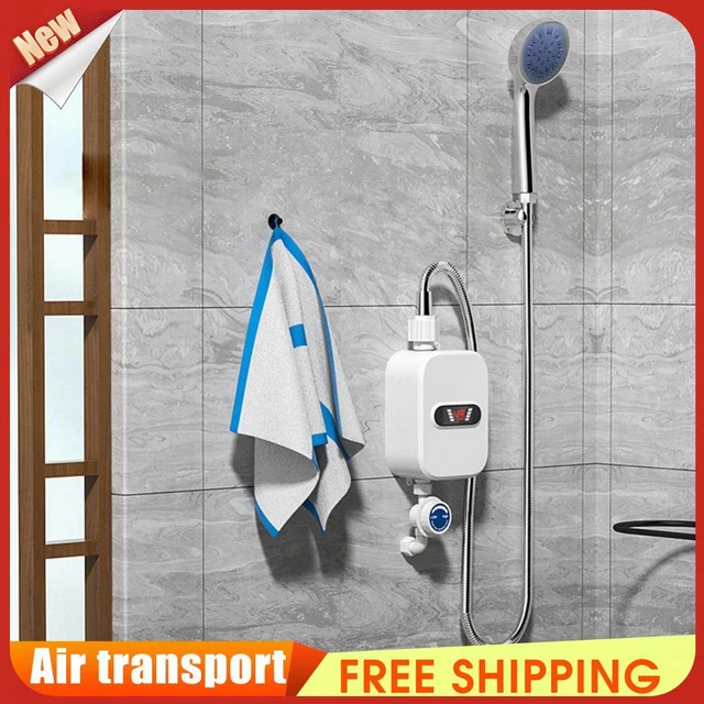 MINI INSTANT WATER Heater Shower Automatic Power-Off Digital Display ...