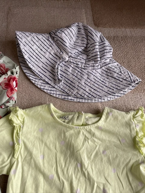 Girls clothing bundle age 2-3 years dress tops hat zara george M&S etc 5