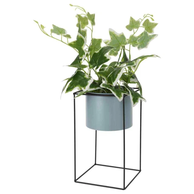 H&S Collection Plante artificielle en pot avec support en métal 44 cm H&S Collec