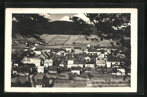 AK Niklasberg i. Erzgeb., Panoramablick auf den Ort