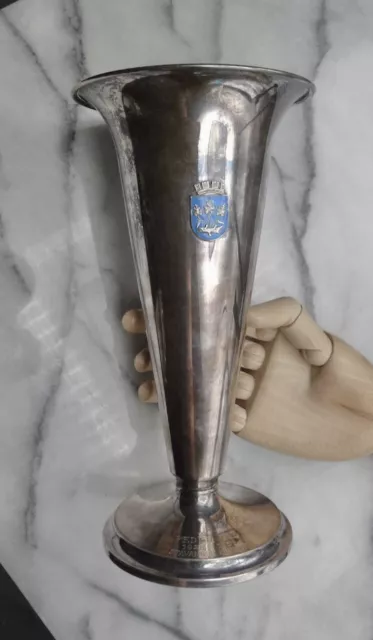 1953 Th Marthinsen Stavanger Kommune Norway Sterling Silver & Enamel Trophy