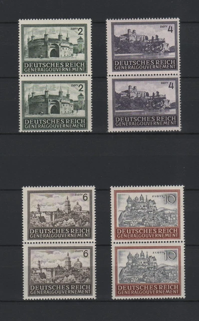 GG 113-16, Paare, echt, postfrisch, einwandfrei, siehe Scans/Beschreibung