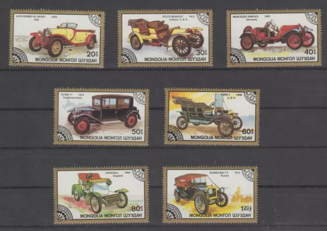 Mongolei Mongolia Autos  Oldtimer MiNr. 1827 - 1833 Satz postfrisch **