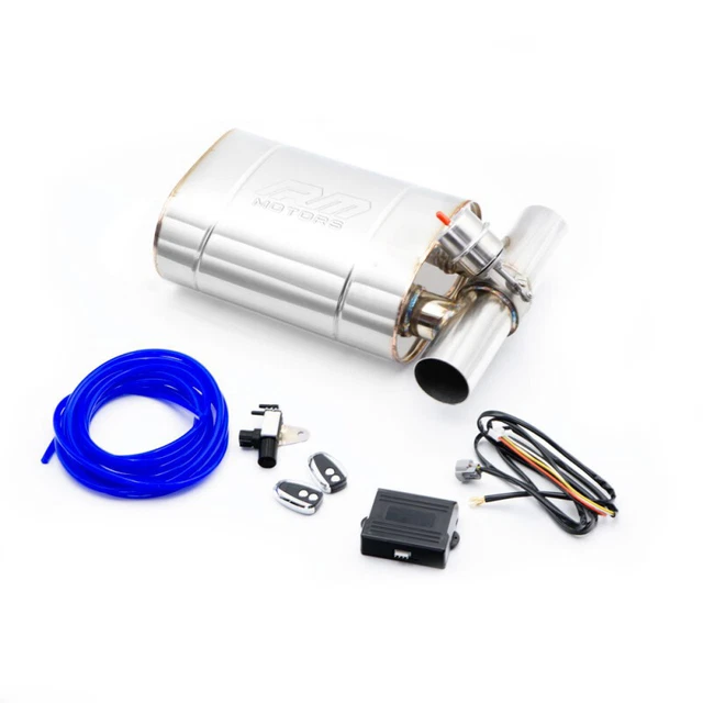 Silenziatore ellittico con valvola a vuoto EV02 300 mm 76 mm