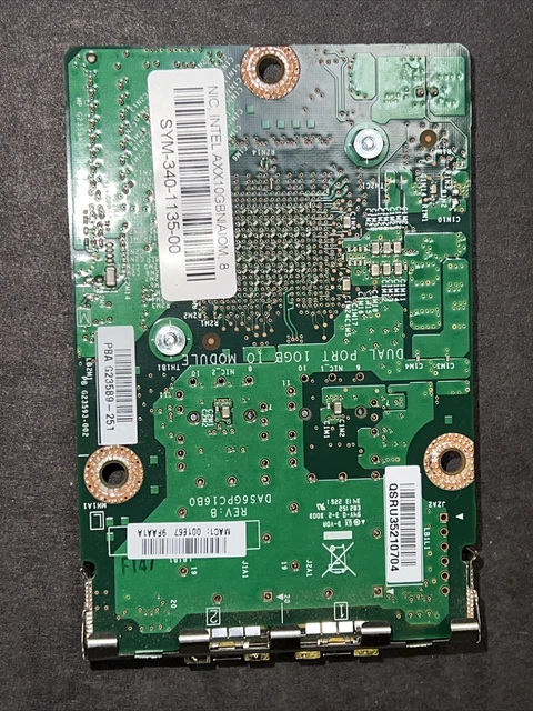 Carte Intel Dual Port 10G IOM Carrier – G23589-250 G16565-301 (occasion)