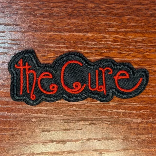 The Cure Band Patch 80s Music Rock Robert Smith Embroidered Iron On 1.25x3.25"