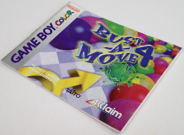 gbc notice BUST A MOVE 4 fah nintendo game boy color mode d'emploi instructions