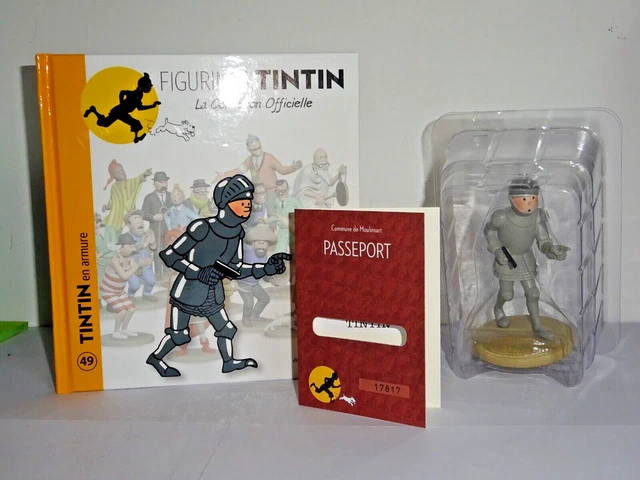 FIGURINE SEULE TINTIN Collection officielle n°49 Tintin en armure EUR
