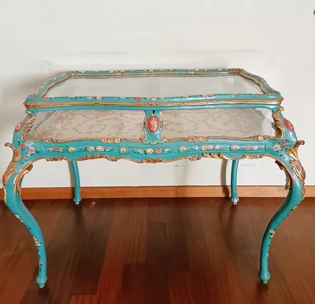 Tavolo - mobile veneziano - console veneziana - XIX secolo - cm. 79 x 104 x 70
