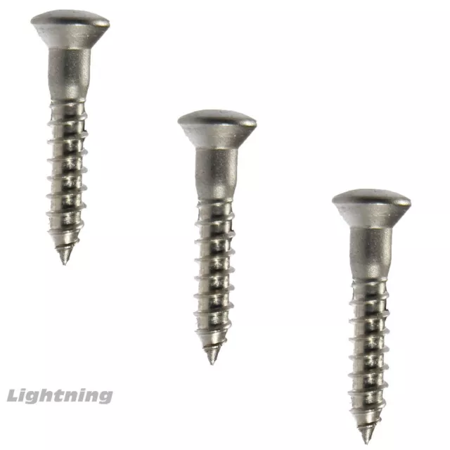 #6 x 3/4" Oval Head Wood Screws Slotted Stainless Steel Quantity 50 3