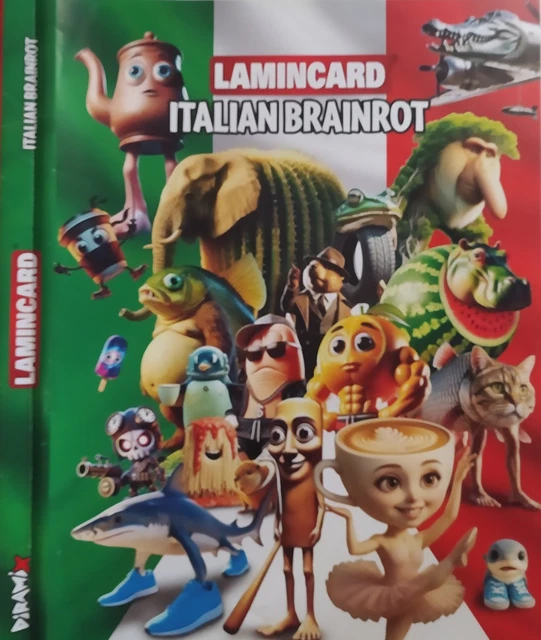 180 Cartes Italian Brainrot – 24 Boosters – Collection Limitée – Qualité D'impression – Échange – Cadeau Collectionneur – Adulte