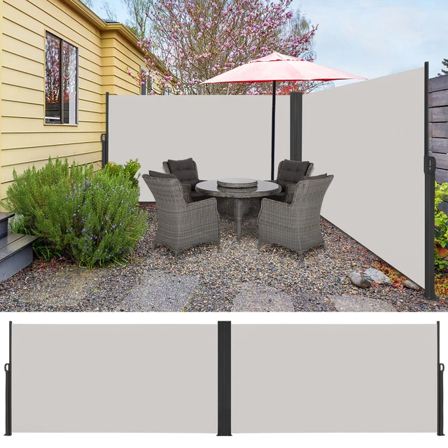 SEITENMARKISE STANDMARKISE SICHTSCHUTZWAND Terrasse Sichtschutz 160 x
