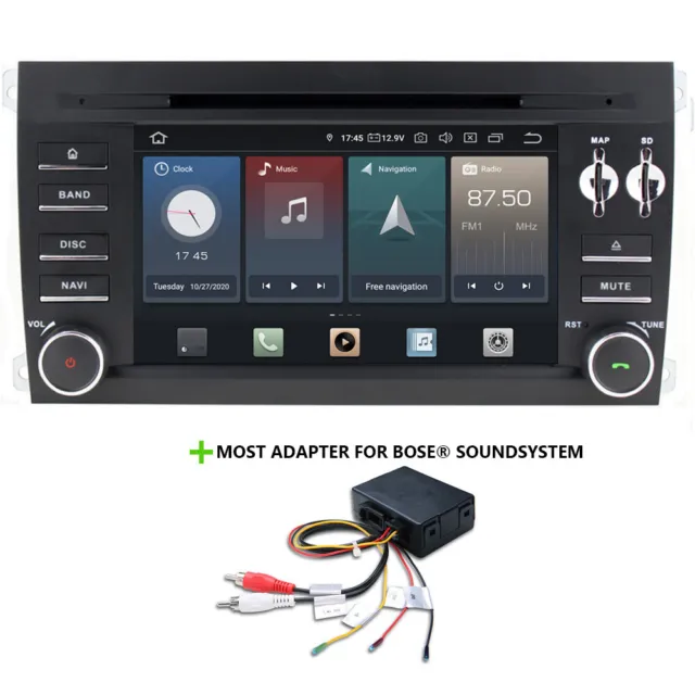 Für Porsche Cayenne 9PA BOSE 7" Touchscreen Android Autoradio GPS Navi CarPlay