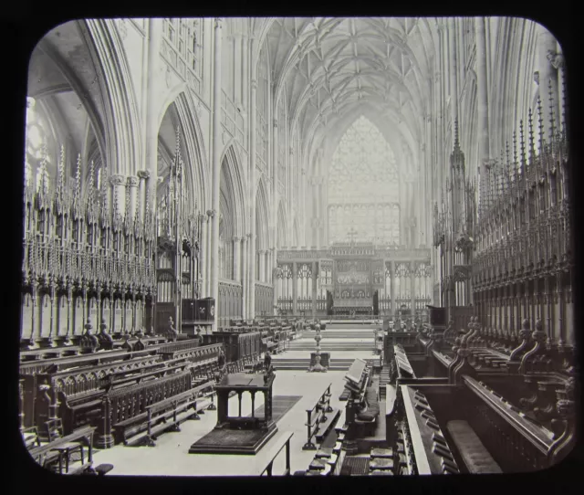 GWW Glas Magic Laterne Rutsche CHOR SCHAUEN EAST YORK MINSTER C1890 YORKSHIRE