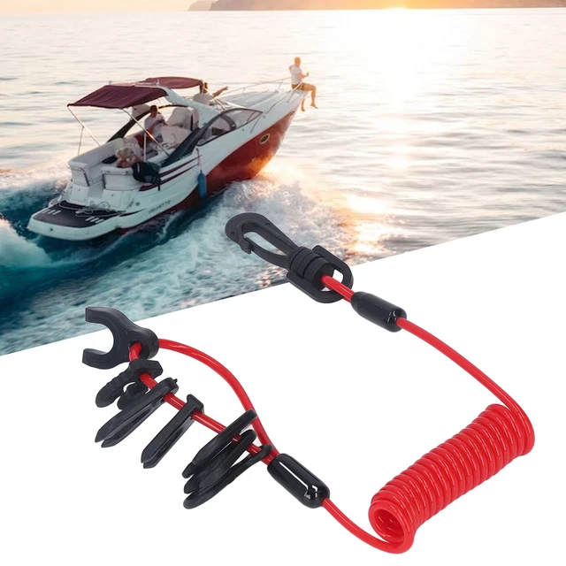 Boat Outboard Engine Motor Lanyard Kill Stop Switch Safety Tether Cord Safety Lanyard Suit For Outboard Most Board Engine