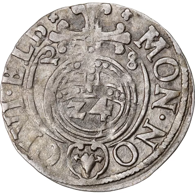 [#876405] Coin, Poland, ELBING, Gustav II Adolph, 1/24 Thaler, 1628, EF(40-45), 2