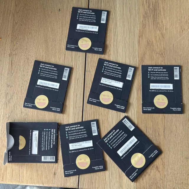 Smarty Sim Card Runs On 3 Network-30Gb 2