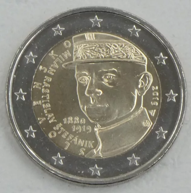 2 Euro Gedenkmünze Slowakei 2019 Milan Rastislav Stefanik unz.