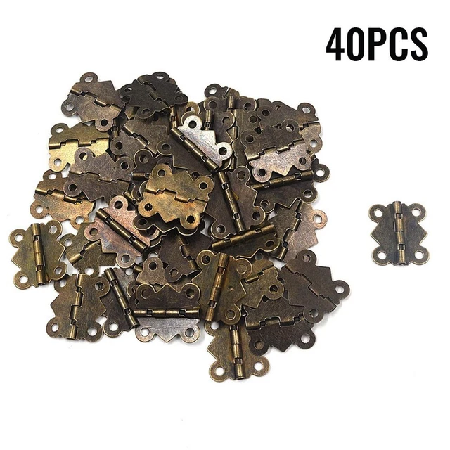 Cerniere piccole e durevoli colore bronzo ferro per box cerniere farfalla