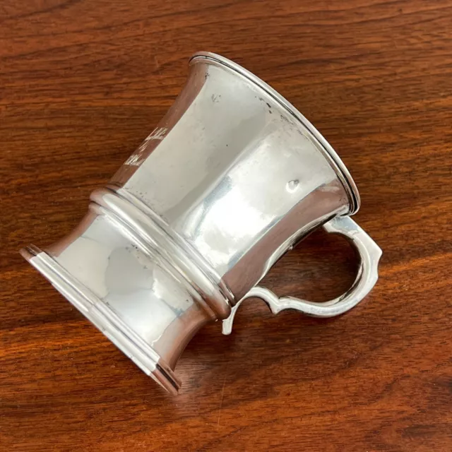 Seymour Hoyt Of Nyc American Coin Silver Octagonal Fluted Cup 1851-59