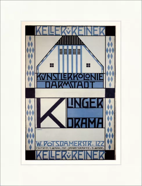 Klinger Drama Künstler Kolonie Darmstadt Joseph Maria Olbrich Plakatwelt 1204