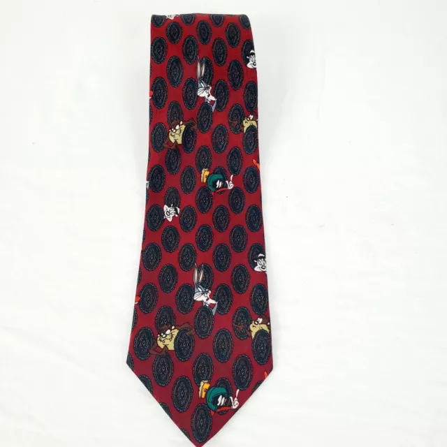 Looney Tunes Mania VINTAGE PAISLEY BUGS BUNNY TASMANIAN DEVIL Necktie Tie