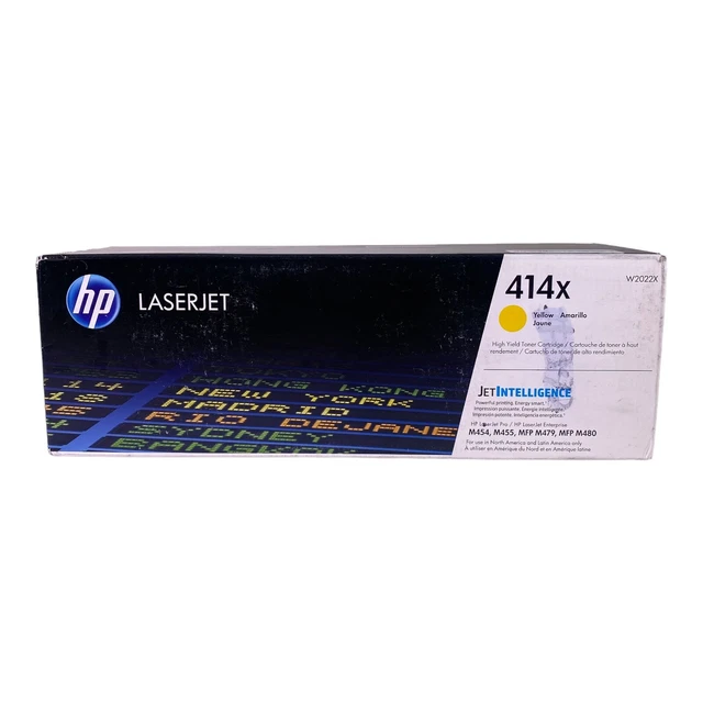 HP 414X Yellow Toner Cartridge Laserjet PRO M454 MFP M479 OEM NEW