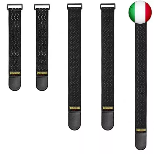 Trilancer Cinghie Elastiche con Antiscivolo – Set da 5 Fascette Riutilizzabili d