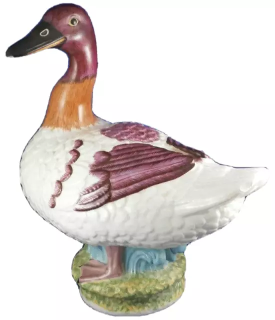 Fun Mottahedeh Ceramic / Porcelain Duck / Goose Figurine Figure Porzellan Figur