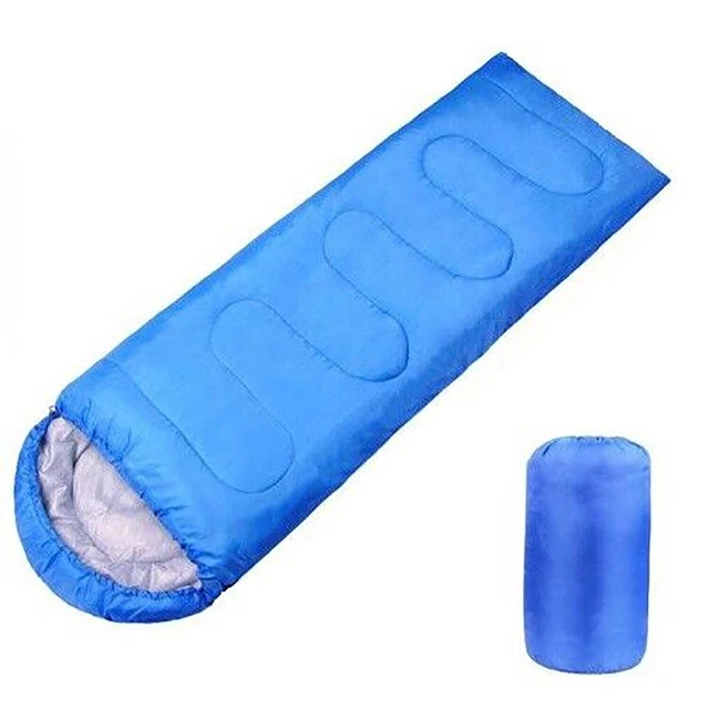 Sacco A Pelo Rettangolare ANDE Blu Unisex - Ideale Per Temperature Mitili 10-20°C, Con Sacca Da Trasporto - 4