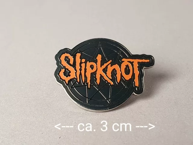 Slipknot Pin, Anstecker, Brosche, Button, Logo, Heavy Metal Rock, Band