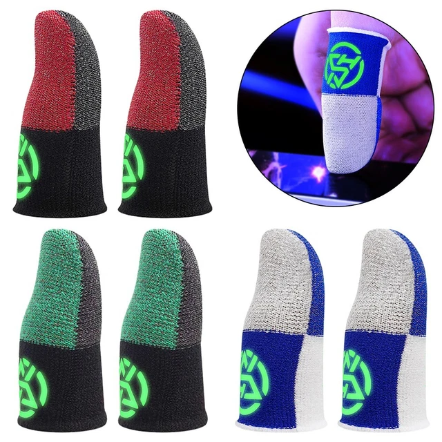 4 Manchons Doigts Gaming LONSVTTU - Anti-Transpiration Pour Écran Tactile - PUBG, Jeux Mobile