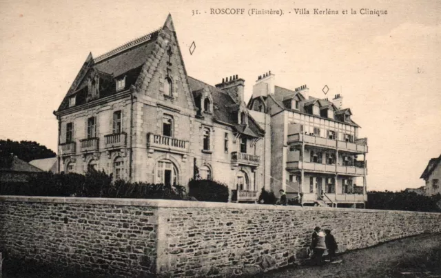 CPA 29 - ROSCOFF (Finistère) - 31. Villa Kerléna et la Clinique
