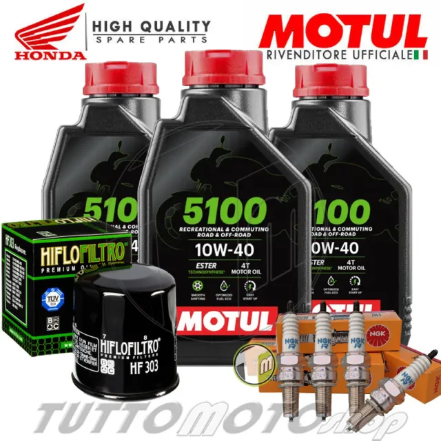 Tagliando HONDA VT 600 Shadow 1988-2007 / Kit Olio Motul Filtro Candele VT600