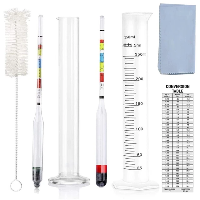 AräOmeter für Selbst Gebrautes , AräOmeter-Testkit, AräOmeter mit Dreif G5O5