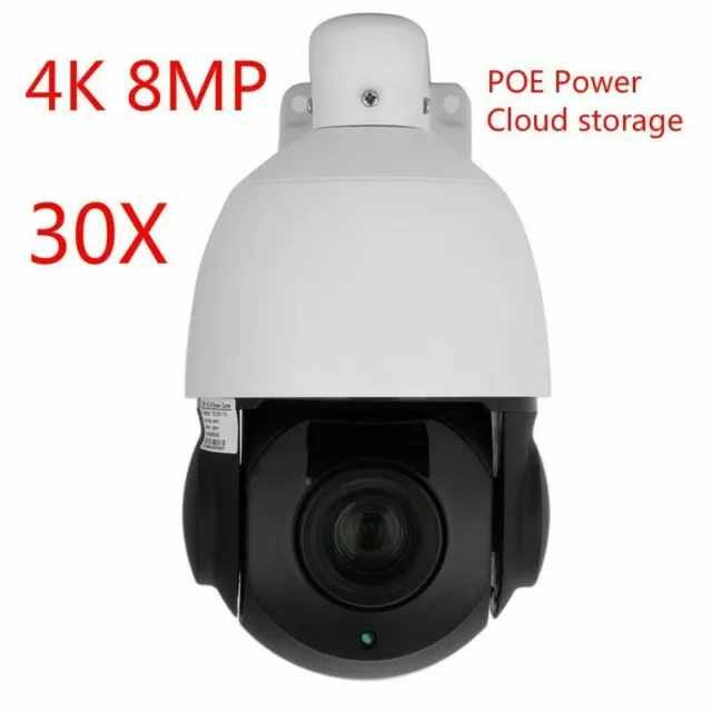 Hikvision Compatible 4K 8MP POE IP Speed dome PTZ Camera 30x zoom IR 100m@