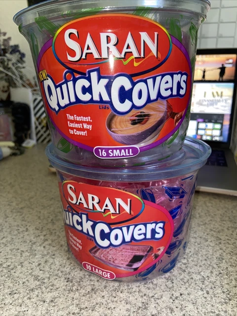 SARAN Quick Covers Paquete de Variedades Lote de 19 Cubiertas Total Pequeño/Grande SCJ Nuevo