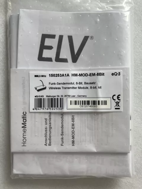 ELV Homematic Bausatz Funk-Sendemodul, 8-Bit HM-MOD-EM-8Bit