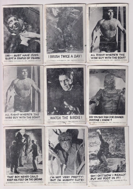 Spook Stories 1961 Leaf Vintage Horror Trading Card Collection Lot Of 16 Cards